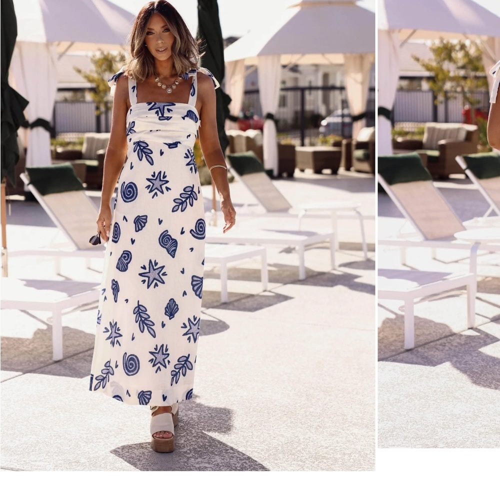 Lane 201 Salt And Shells Maxi Dress